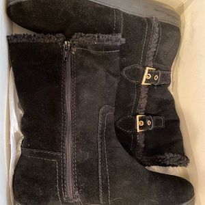 Talbots tippi boots black size 9